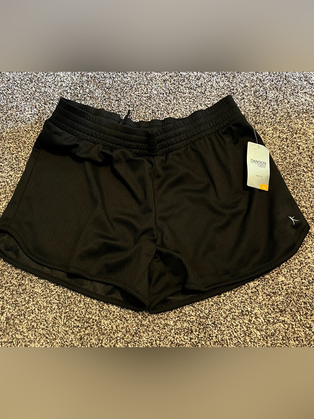 Danskin Black Women's Athletic Shorts with Elastic Waist
